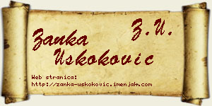 Žanka Uskoković vizit kartica